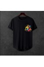 Oversize Modern Boy Pamuklu EtekKısmıOval T-shirt08